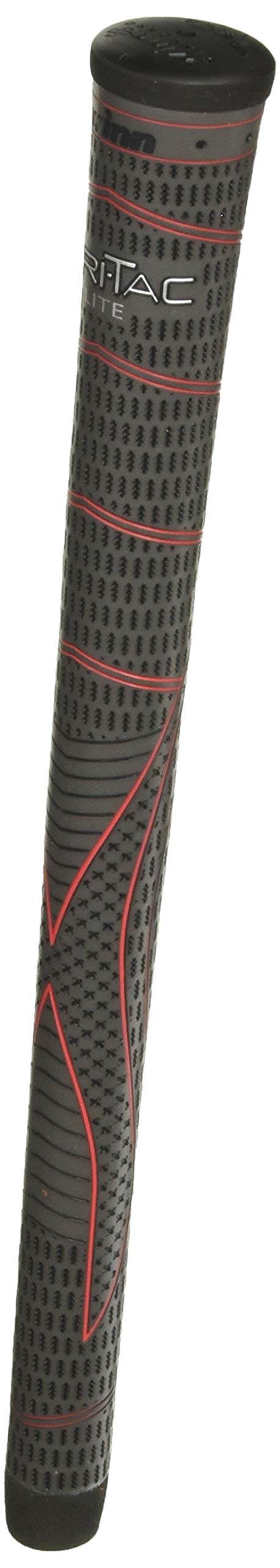 مجموعة مقبض الجولف Winn DriTac Lite متوسطة الحجم +1/16 بوصة باللون الرمادي الداكن (13 قطعة)